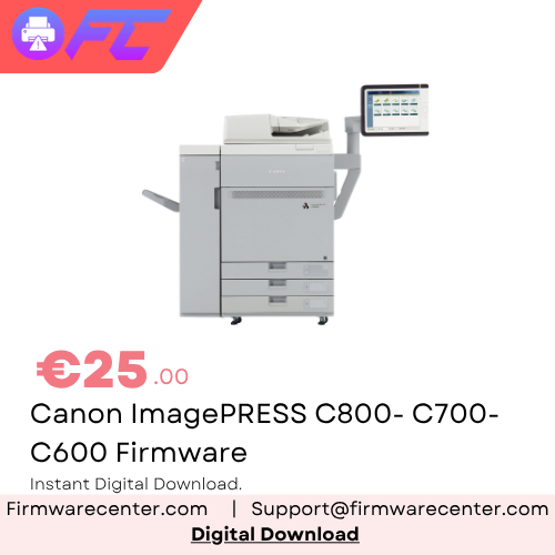 Canon imagePRESS C800, C700, C600 & C60 System Software & Firmware Download