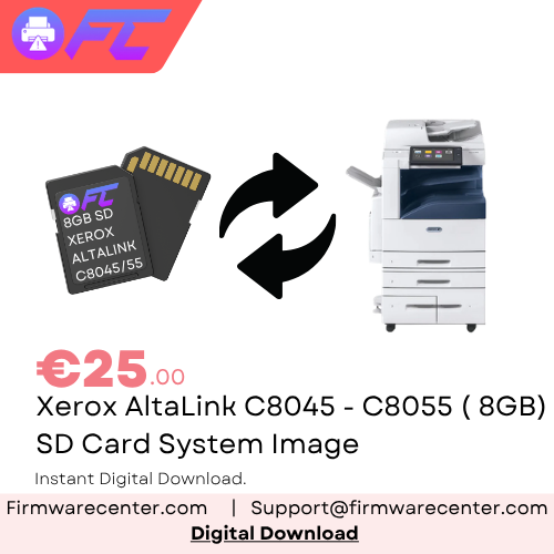 Xerox AltaLink C8045 & C8055 8GB SD Card Recovery Download